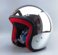 RMTC - DOT Chrome 3/4 Motorcycle Helmet
